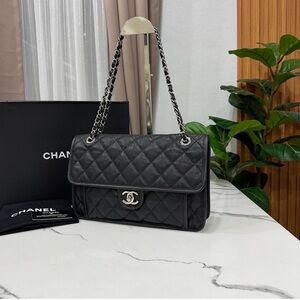 Chanel Classic Black Quilted Shoulder Bag